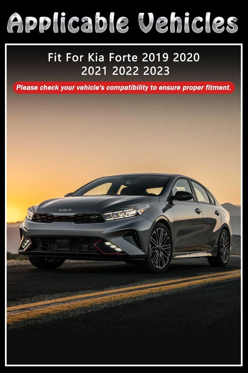 BriYorWay Vent Shades Rain Guards for Kia Forte 2019 2020 2021 2022 2023 Accessories, for Kia Forte Window Deflectors Window Visors - Image 2